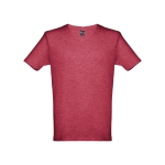 T-shirt unisexe personnalisé pas cher en coton 150 g/m² THC Athens couleur rouge chiné première vue