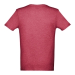 T-shirt unisexe personnalisé pas cher en coton 150 g/m² THC Athens couleur rouge chiné