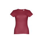 T-shirts personnalisé éco pour femmes en coton 150 g/m² THC Sofia couleur bordeaux première vue