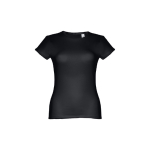 T-shirts personnalisé éco pour femmes en coton 150 g/m² THC Sofia couleur noir première vue