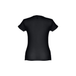 T-shirts personnalisé éco pour femmes en coton 150 g/m² THC Sofia couleur noir deuxième vue