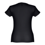 T-shirts personnalisé éco pour femmes en coton 150 g/m² THC Sofia couleur noir