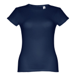 T-shirts personnalisé éco pour femmes en coton 150 g/m² THC Sofia couleur bleu