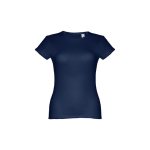 T-shirts personnalisé éco pour femmes en coton 150 g/m² THC Sofia couleur bleu première vue