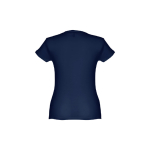 T-shirts personnalisé éco pour femmes en coton 150 g/m² THC Sofia couleur bleu deuxième vue
