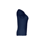 T-shirts personnalisé éco pour femmes en coton 150 g/m² THC Sofia couleur bleu troisième vue