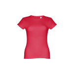 T-shirts personnalisé éco pour femmes en coton 150 g/m² THC Sofia couleur rouge première vue