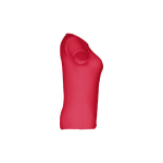 T-shirts personnalisé éco pour femmes en coton 150 g/m² THC Sofia couleur rouge troisième vue