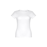 T-shirts personnalisé éco pour femmes en coton 150 g/m² THC Sofia couleur blanc première vue