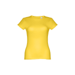 T-shirts personnalisé éco pour femmes en coton 150 g/m² THC Sofia couleur jaune première vue