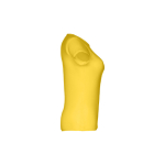 T-shirts personnalisé éco pour femmes en coton 150 g/m² THC Sofia couleur jaune troisième vue