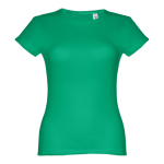 T-shirts personnalisé éco pour femmes en coton 150 g/m² THC Sofia couleur vert
