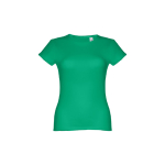 T-shirts personnalisé éco pour femmes en coton 150 g/m² THC Sofia couleur vert première vue