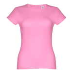 T-shirts personnalisé éco pour femmes en coton 150 g/m² THC Sofia couleur rose