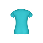 T-shirts personnalisé éco pour femmes en coton 150 g/m² THC Sofia couleur turquoise deuxième vue