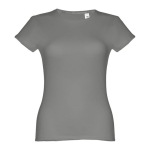 T-shirts personnalisé éco pour femmes en coton 150 g/m² THC Sofia couleur gris foncé première vue