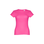 T-shirts personnalisé éco pour femmes en coton 150 g/m² THC Sofia couleur fuchsia première vue