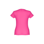 T-shirts personnalisé éco pour femmes en coton 150 g/m² THC Sofia couleur fuchsia deuxième vue
