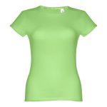 T-shirts personnalisé éco pour femmes en coton 150 g/m² THC Sofia couleur vert clair