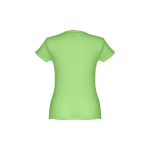T-shirts personnalisé éco pour femmes en coton 150 g/m² THC Sofia couleur vert clair deuxième vue