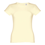 T-shirts personnalisé éco pour femmes en coton 150 g/m² THC Sofia couleur ivoire