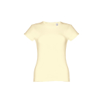 T-shirts personnalisé éco pour femmes en coton 150 g/m² THC Sofia couleur ivoire première vue