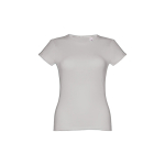 T-shirts personnalisé éco pour femmes en coton 150 g/m² THC Sofia couleur gris chiné première vue