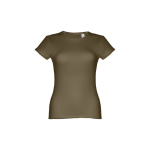 T-shirts personnalisé éco pour femmes en coton 150 g/m² THC Sofia couleur vert foncé première vue