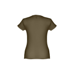 T-shirts personnalisé éco pour femmes en coton 150 g/m² THC Sofia couleur vert foncé deuxième vue