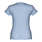 T-shirts personnalisé éco pour femmes en coton 150 g/m² THC Sofia couleur bleu ciel