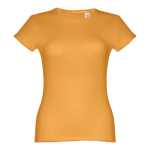 T-shirts personnalisé éco pour femmes en coton 150 g/m² THC Sofia couleur jaune foncé