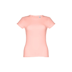 T-shirts personnalisé éco pour femmes en coton 150 g/m² THC Sofia couleur saumon première vue