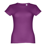 T-shirts personnalisé éco pour femmes en coton 150 g/m² THC Sofia couleur mauve première vue