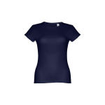 T-shirts personnalisé éco pour femmes en coton 150 g/m² THC Sofia couleur bleu ultramarine première vue
