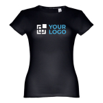 T-shirts personnalisé éco pour femmes en coton 150 g/m² THC Sofia avec zone d'impression