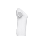 T-shirt col V avec logo pour femmes en coton 150 g/m² THC Athens couleur blanc troisième vue