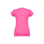 T-shirt col V avec logo pour femmes en coton 150 g/m² THC Athens couleur fuchsia deuxième vue