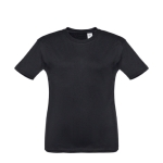 T-shirt personnalisé pour enfants pas cher en coton 150 g/m² THC Quito couleur noir