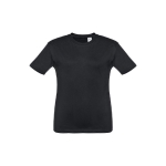 T-shirt personnalisé pour enfants pas cher en coton 150 g/m² THC Quito couleur noir première vue