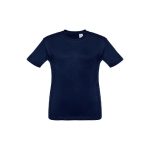 T-shirt personnalisé pour enfants pas cher en coton 150 g/m² THC Quito couleur bleu première vue