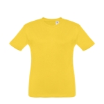 T-shirt personnalisé pour enfants pas cher en coton 150 g/m² THC Quito couleur jaune