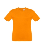 T-shirt personnalisé pour enfants pas cher en coton 150 g/m² THC Quito couleur orange