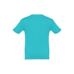 T-shirt personnalisé pour enfants pas cher en coton 150 g/m² THC Quito couleur turquoise deuxième vue