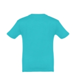 T-shirt personnalisé pour enfants pas cher en coton 150 g/m² THC Quito couleur turquoise
