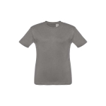 T-shirt personnalisé pour enfants pas cher en coton 150 g/m² THC Quito couleur gris foncé première vue