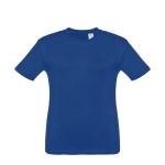 T-shirt personnalisé pour enfants pas cher en coton 150 g/m² THC Quito couleur bleu roi