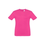 T-shirt personnalisé pour enfants pas cher en coton 150 g/m² THC Quito couleur fuchsia première vue