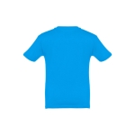 T-shirt personnalisé pour enfants pas cher en coton 150 g/m² THC Quito couleur cyan deuxième vue