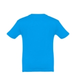 T-shirt personnalisé pour enfants pas cher en coton 150 g/m² THC Quito couleur cyan