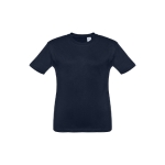 T-shirt personnalisé pour enfants pas cher en coton 150 g/m² THC Quito couleur bleu marine première vue
